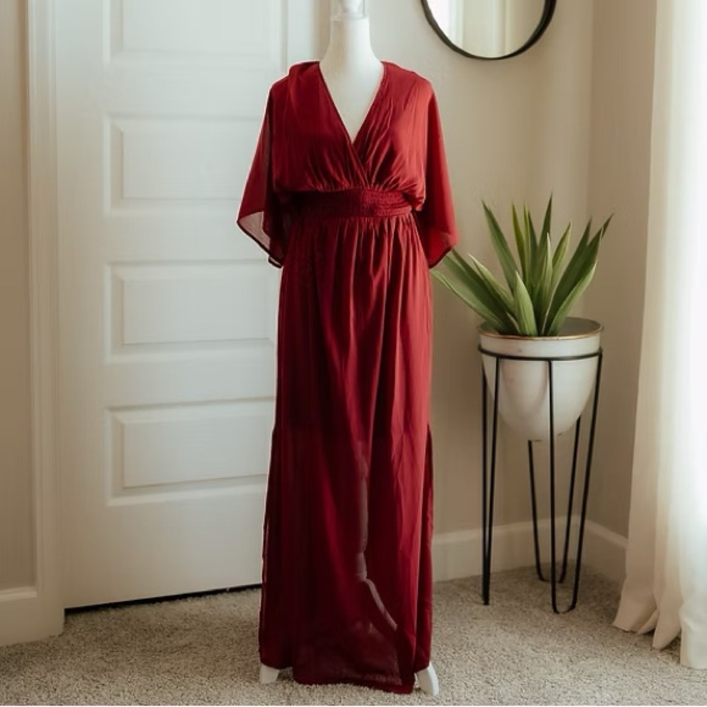 Elegant Red Maxi Dress - NEVER WORN